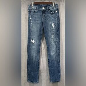 Rock & Republic Berlin Skinny Jeans Blue Denim Distressed Women’s Size 8